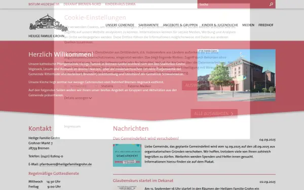 www.heiligefamiliegrohn.de