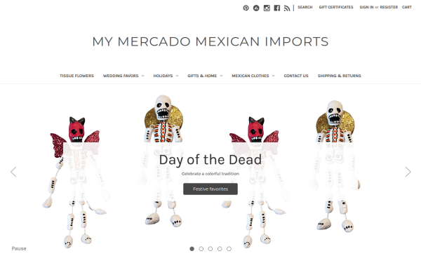 www.mymercadomexicanimports.com