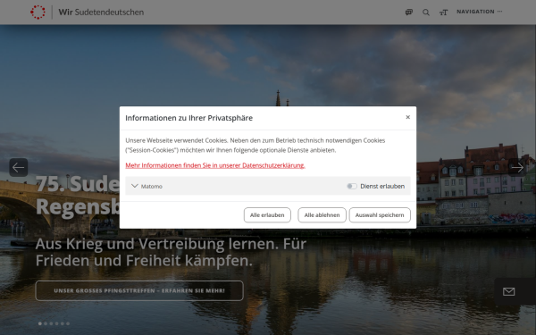 www.sudeten.de
