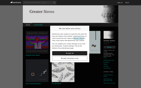 greatersirens.bandcamp.com