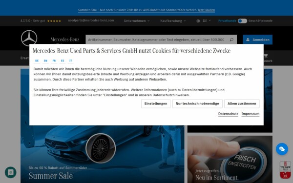 usedparts.mercedes-benz.de