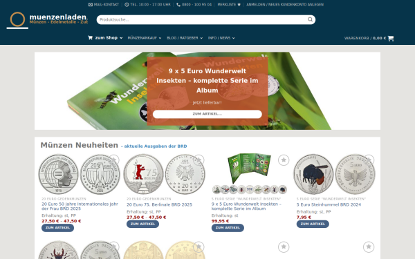 www.muenzenladen.de