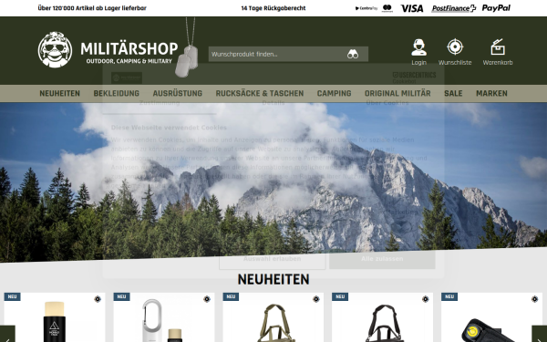 www.militaershop.ch