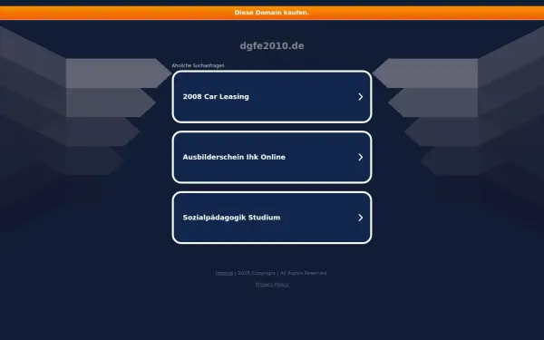 dgfe2010.de