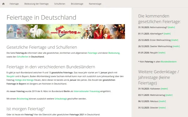 www.feiertage.de