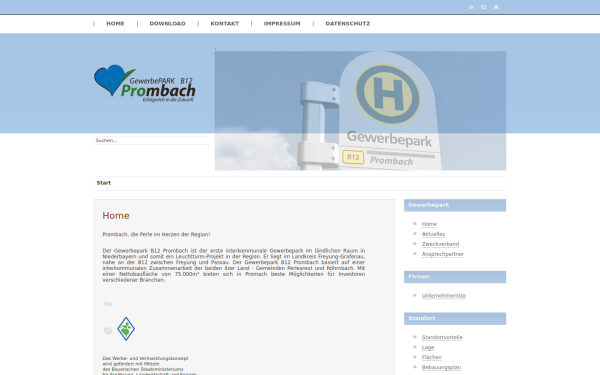 gewerbeparkb12-prombach.de