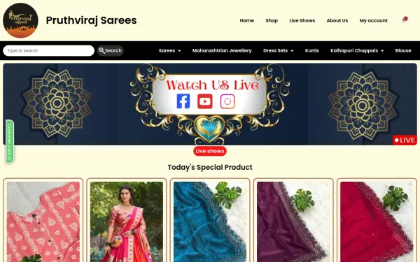 pruthvirajsarees.com