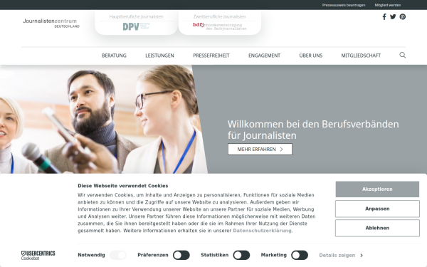 www.journalistenverbaende.de