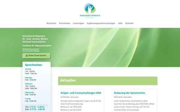 www.hausarztpraxis-wernau.de
