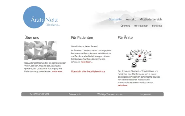 aerztenetzoberland.de