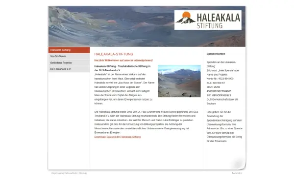 www.haleakala-stiftung.de