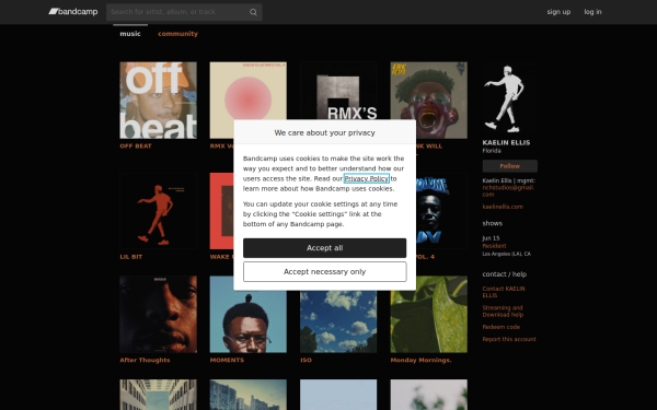 kaelinellis.bandcamp.com