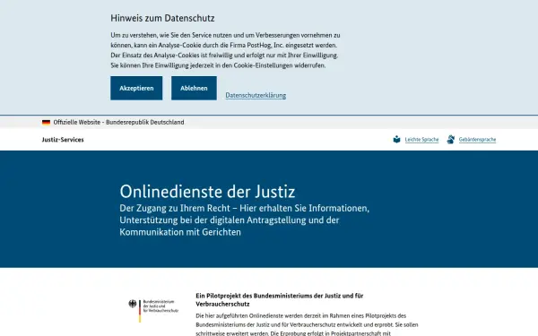 service.justiz.de