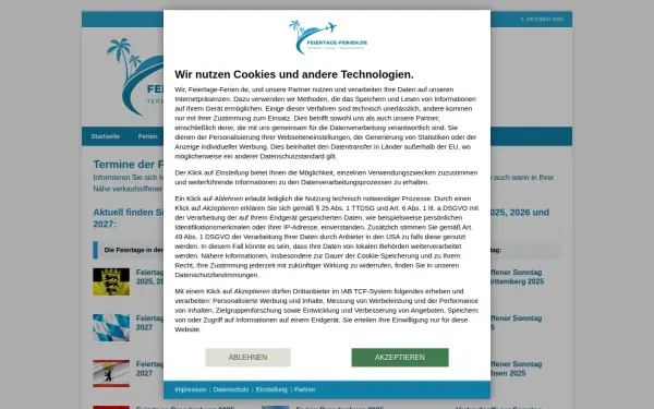 www.feiertage-ferien.de