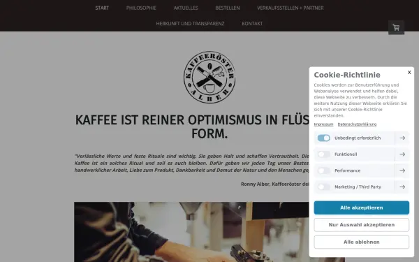 www.kaffeeroesterei-alber.de