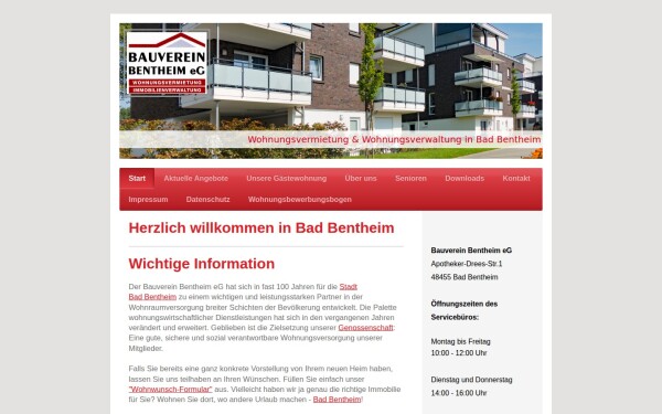 www.bauverein-bentheim.de