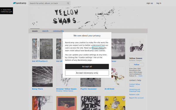 yellowswans.bandcamp.com