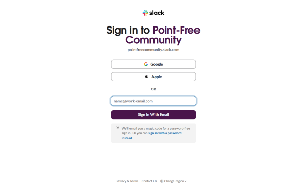 pointfreecommunity.slack.com