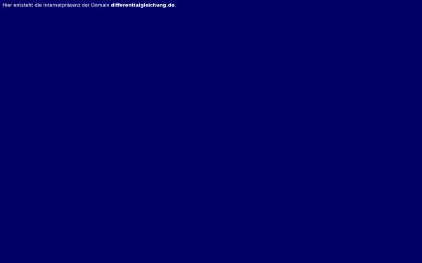 differentialgleichung.de