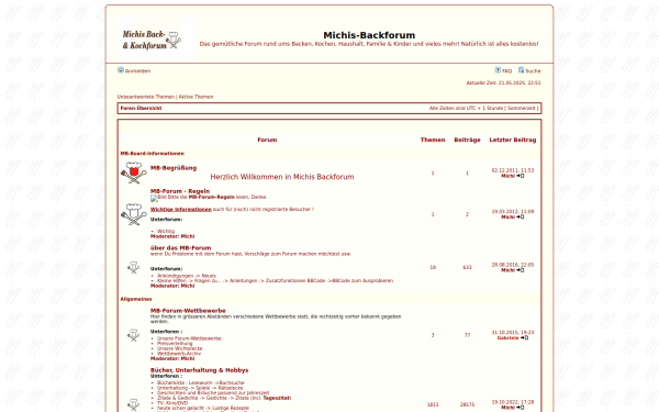 www.michis-backforum.de