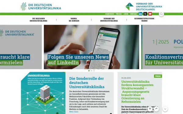 www.uniklinika.de