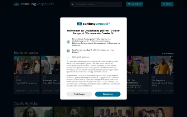 www.sendungverpasst.de