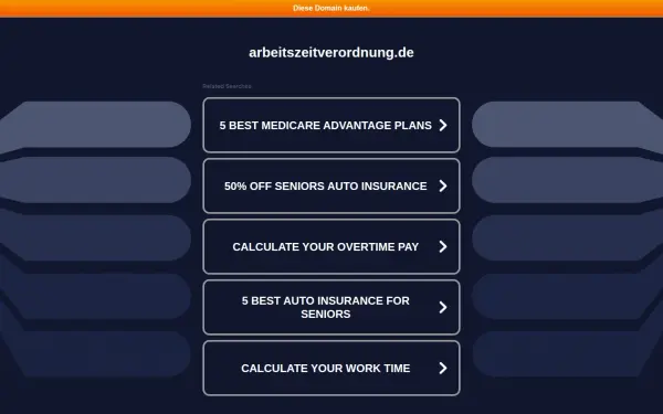 arbeitszeitverordnung.de