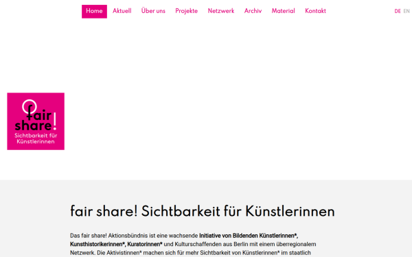 www.fairshareforwomenartists.de