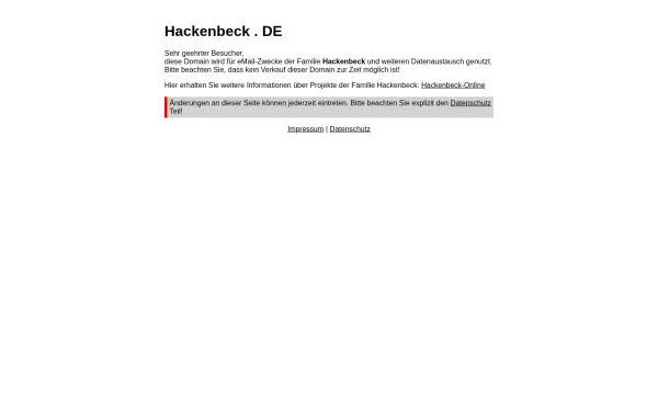 hackenbeck.de