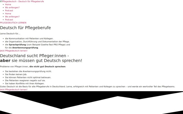 pflegedeutsch.com
