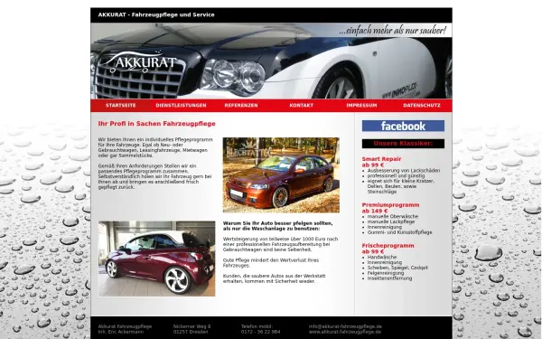 www.akkurat-fahrzeugpflege.de