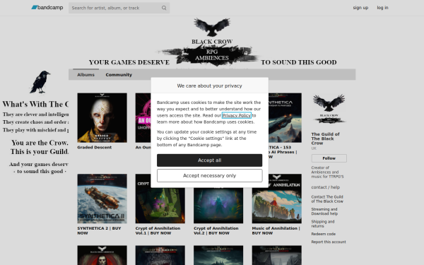 theguildoftheblackcrow1.bandcamp.com
