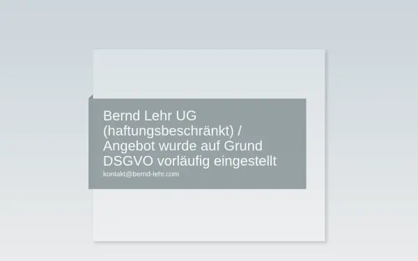 bernd-lehr.company