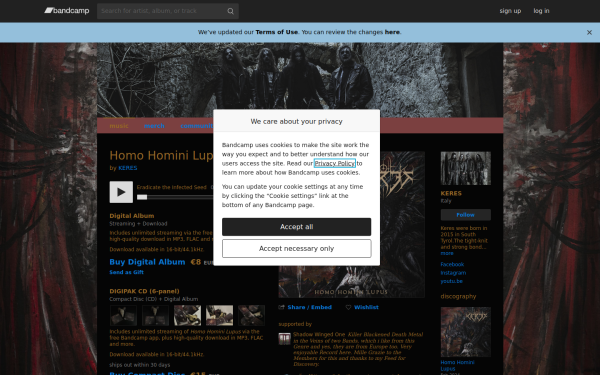 keresofficialband.bandcamp.com