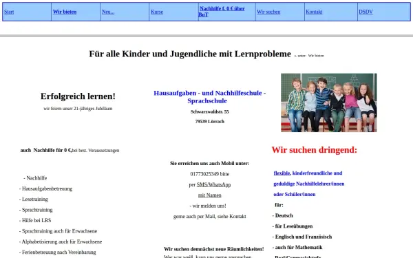 hausaufgabenschule-loerrach.de