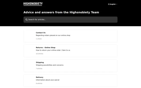 help.highsnobiety.com