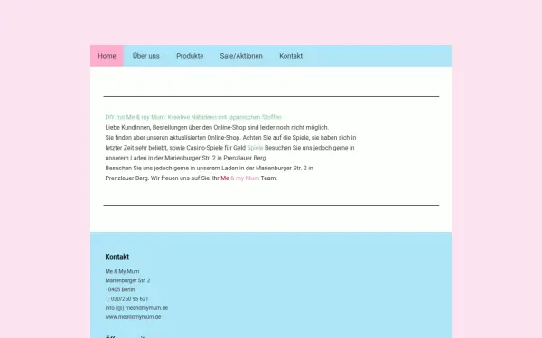 www.meandmymumshop.de