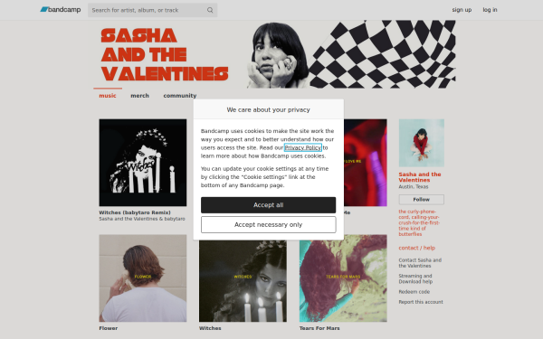 sashaandthevalentines.bandcamp.com