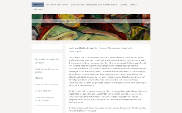 www.mariavonheiderschweinitz.de