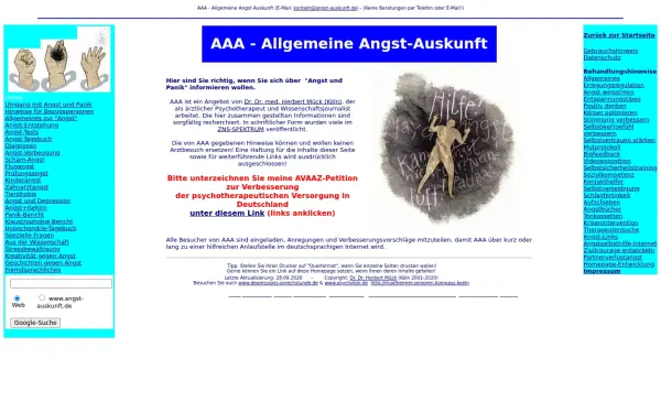 angstauskunft.de