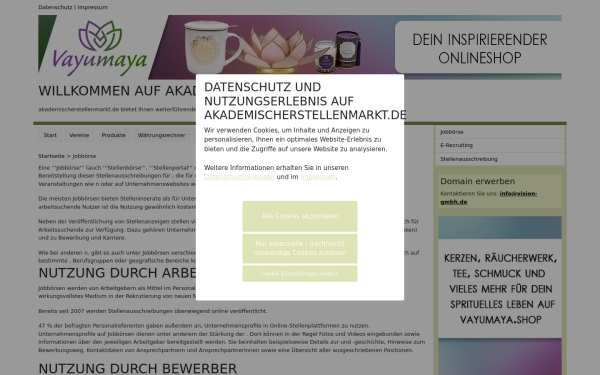 www.akademischerstellenmarkt.de