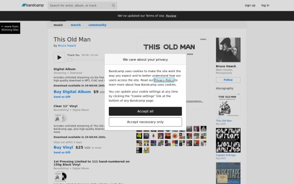 brucehaackofficial.bandcamp.com
