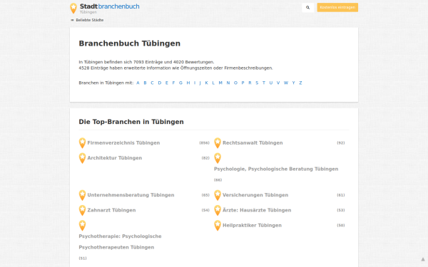 tuebingen.stadtbranchenbuch.com