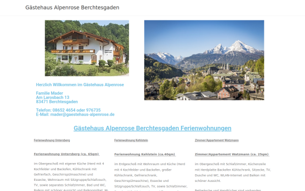 gaestehaus-alpenrose.de