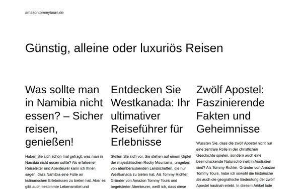 amazontommytours.de