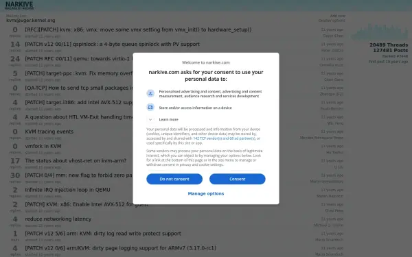 kvm.vger.kernel.narkive.com