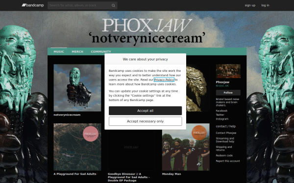 phoxjaw.bandcamp.com