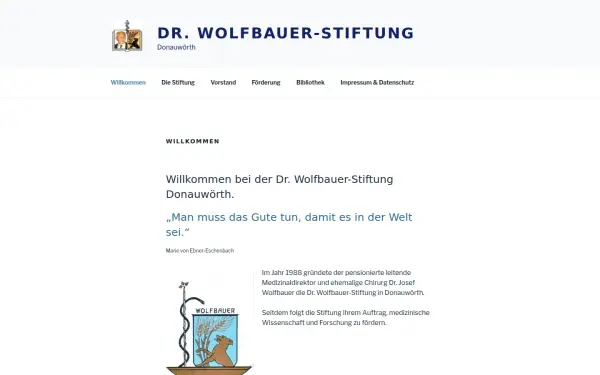 www.dr-wolfbauer-stiftung.de