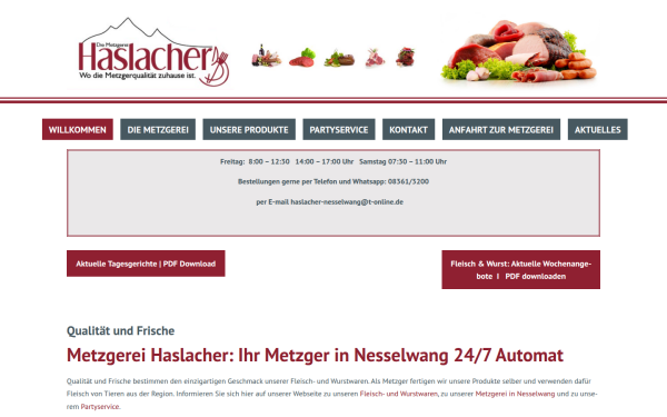 metzgerei-partyservice-haslacher.de