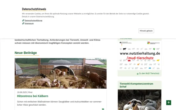 www.nutztierhaltung.de